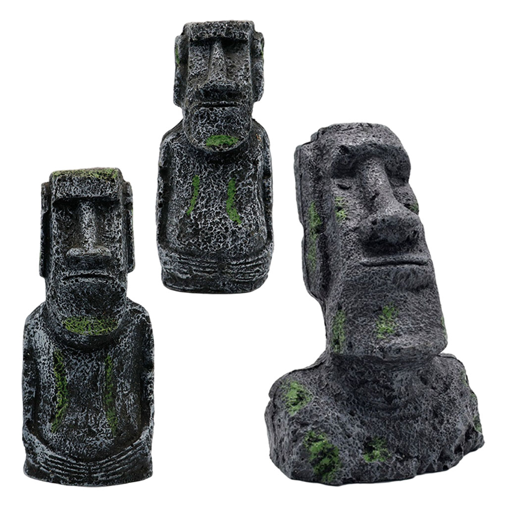 Aquarium Moai Statues Easter I - Aquarium Fish Pot 评论和价格