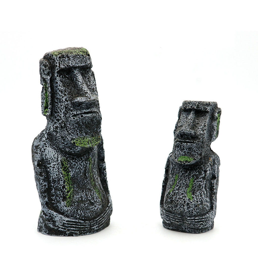 Aquarium Moai Statues Easter I - Aquarium Fish Pot 评论和价格