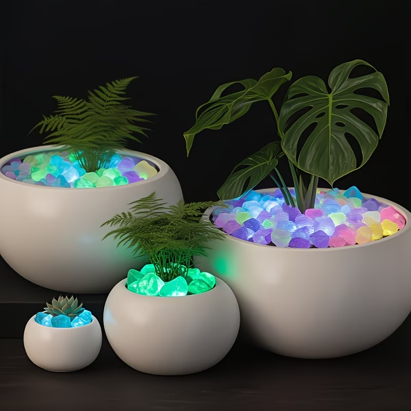 300PCS Luminous Pebble Set,0.9 - Aquarium Fish Pot 评论和价格