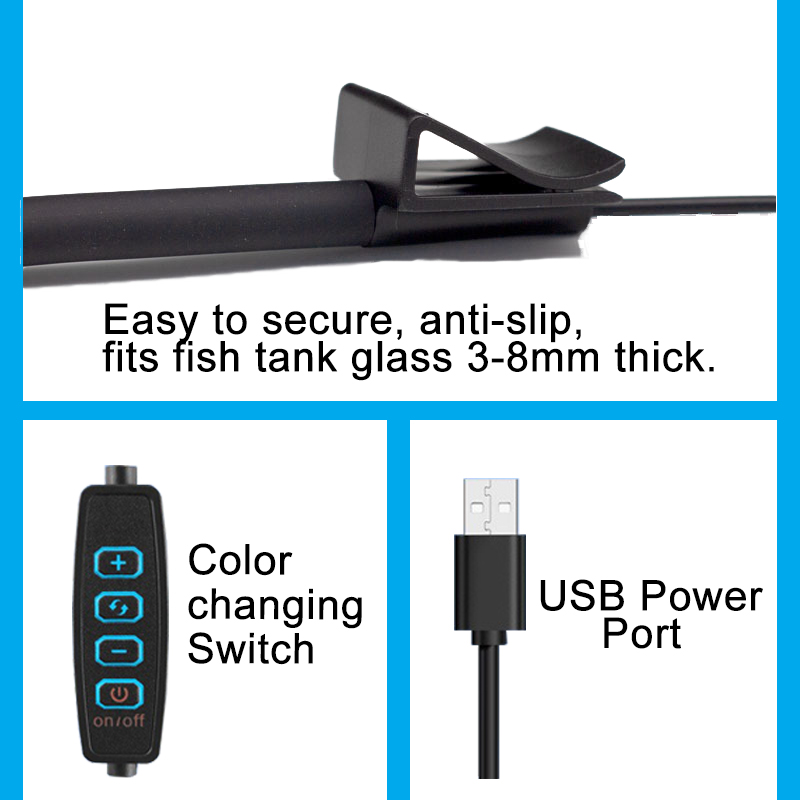 USB Aquarium LED Lamp Fish Tan - Aquarium Fish Only 评论和价格