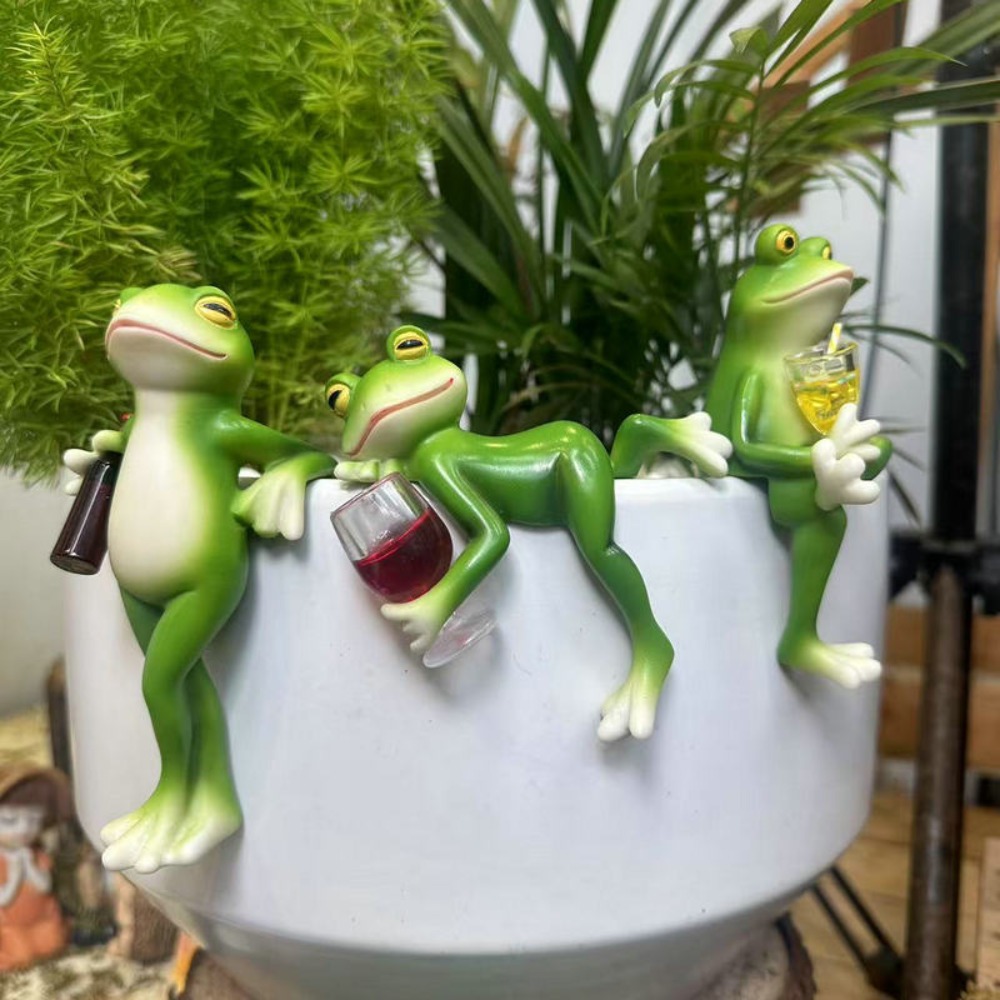 Hanging Flower Pot Edge Frog D - Aquarium Fish Pot 评论和价格