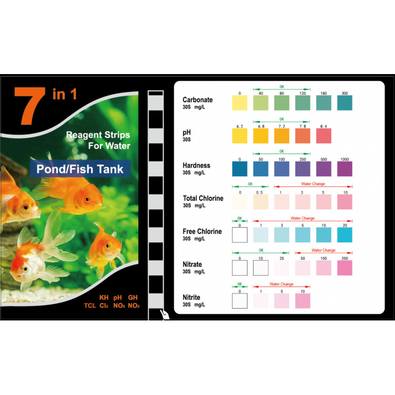 7-In-1 PH Test Strip, Aquarium - Aquarium Fish In Pond 评论和价格