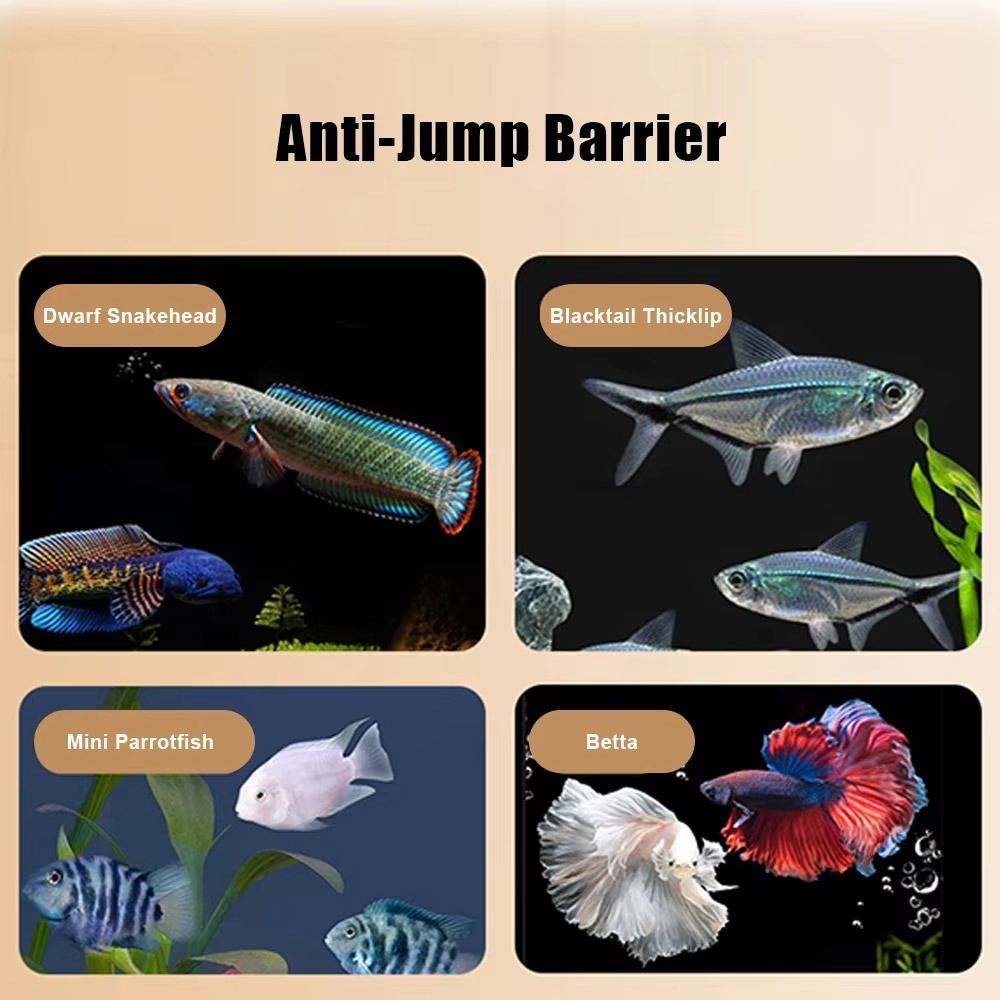 Durable Magnetic Fish Tank Lid - Aquarium Fish Net 评论和价格