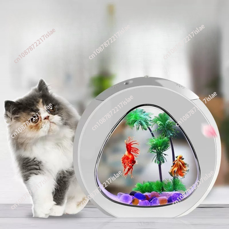 Small Desktop Acrylic Fish Tan - Aquarium Goldfish 评论和价格