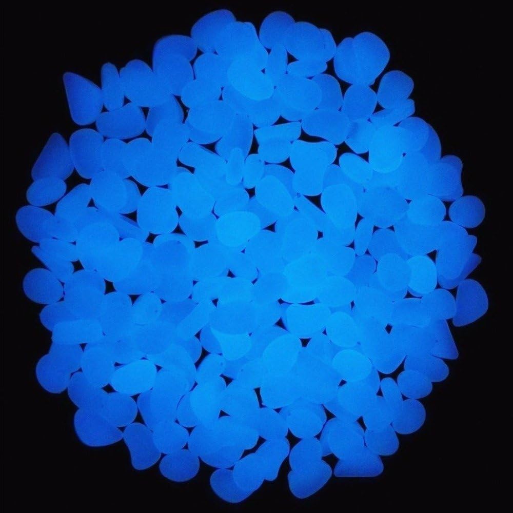 Fish Tank Rocks Glow Blue Pebb - Aquarium Fish Pot 评论和价格