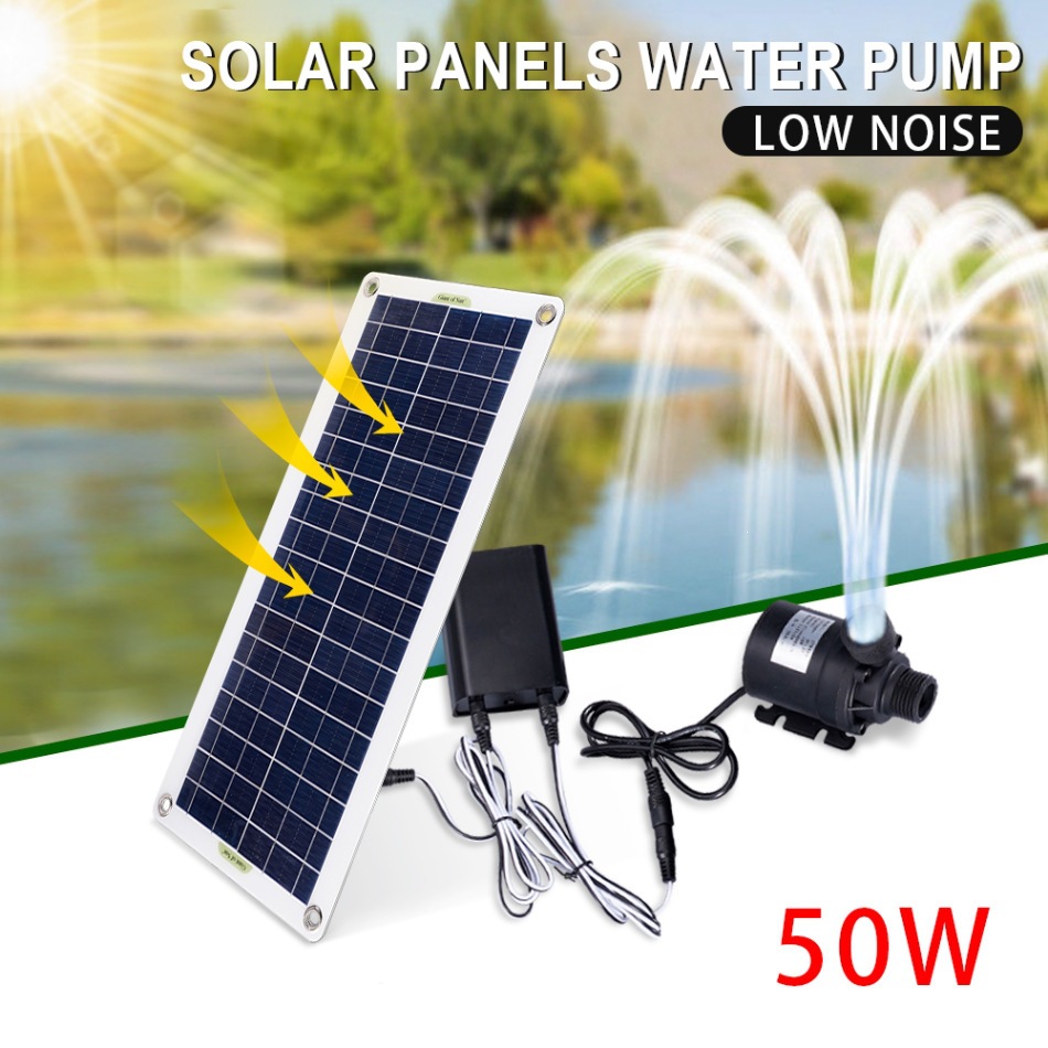 50W Solar Power Water Pump Set - Aquarium Fish In Pond 评论和价格
