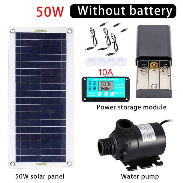 50W Solar Power Water Pump Set - Aquarium Fish In Pond 评论和价格