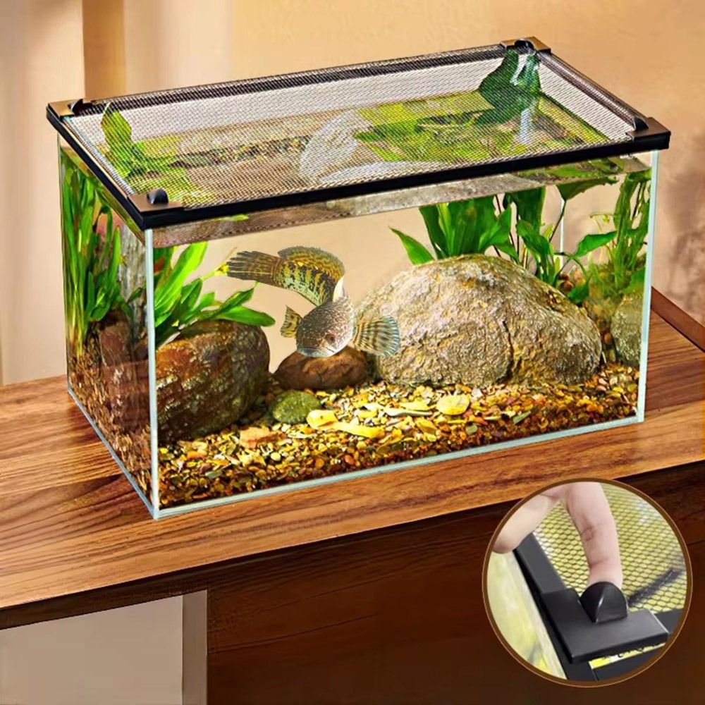 Sturdy Magnetic Fish Tank Lid  - Aquarium Fish Net 评论和价格
