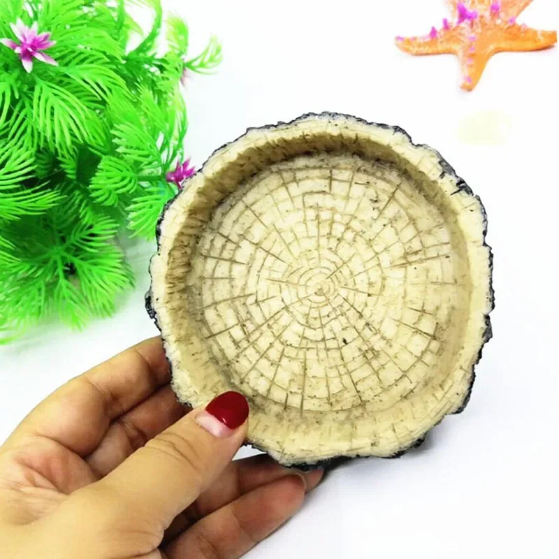 Pet Reptile Feeder Bowl Resin  - Aquarium Fish Pot 评论和价格
