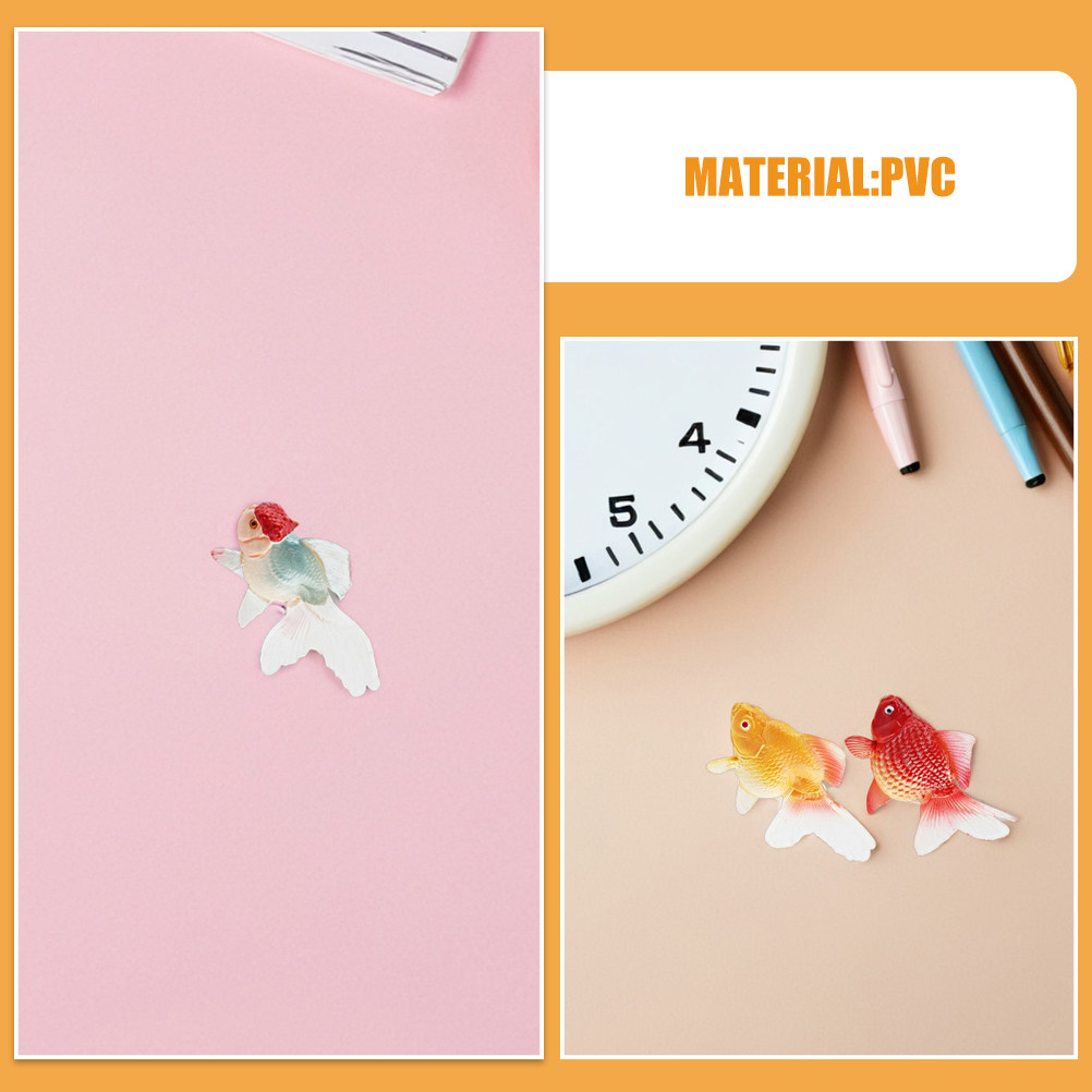 3Pcs Realistic Miniature Goldf - Aquarium Goldfish 评论和价格