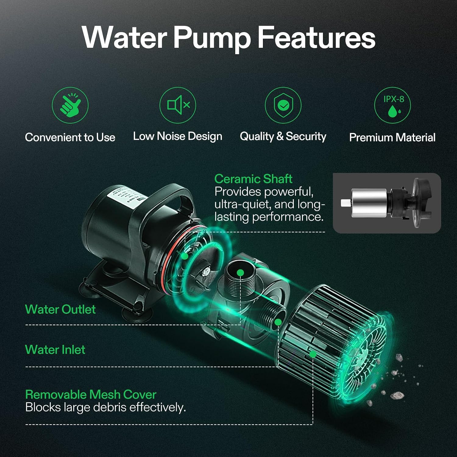 1600GPH Sub Water Pump for Pon - Aquarium Fish In Pond 评论和价格