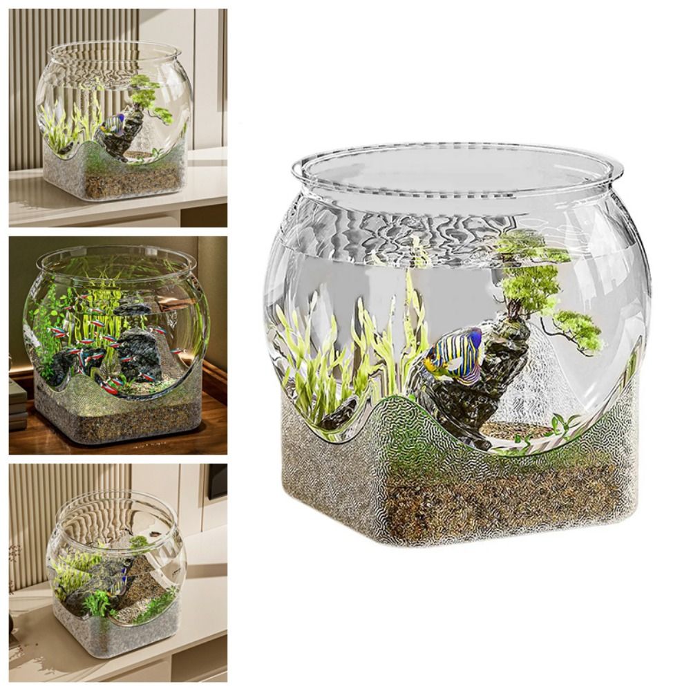 Ultra Clear Round Fish Bowl Re - Aquarium Goldfish 评论和价格