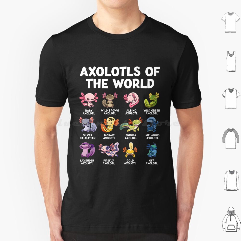 World Axolotls T Shirt 6xl Cot - Aquarium Fish Of The World 评论和价格